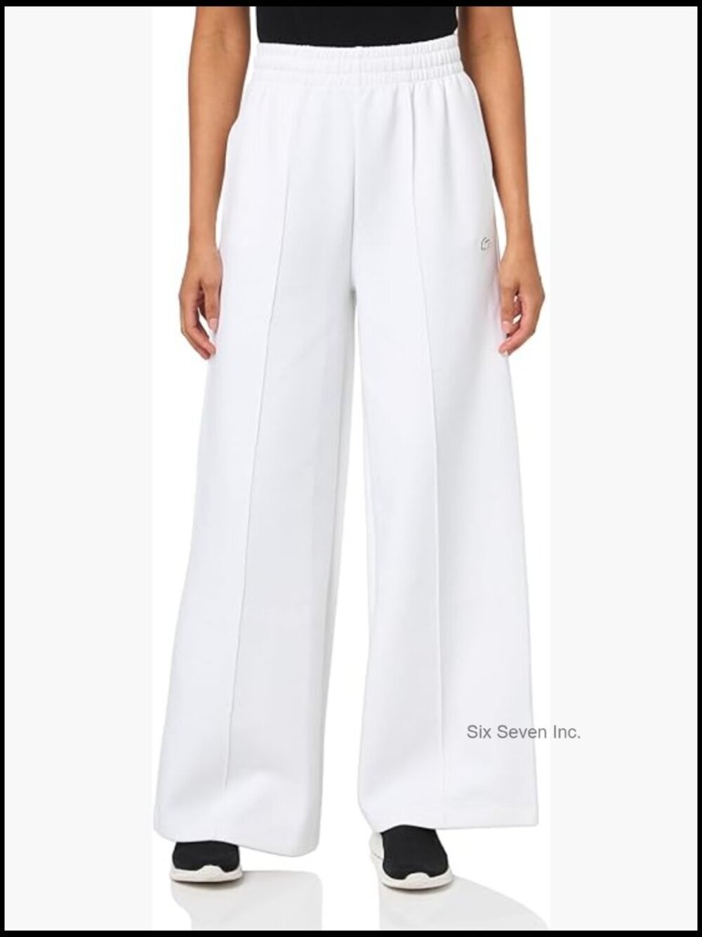 Women's Sweatpants, Stretch Double Face Piqué, Wide Leg, Elasticated Waist